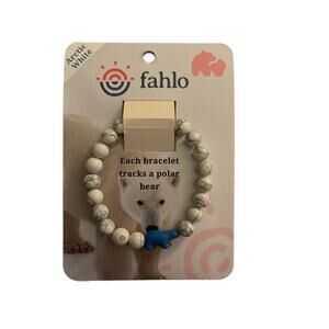 Fahlo Animal Tracking Bracelet Polar Bear, New,  Color: Arctic White